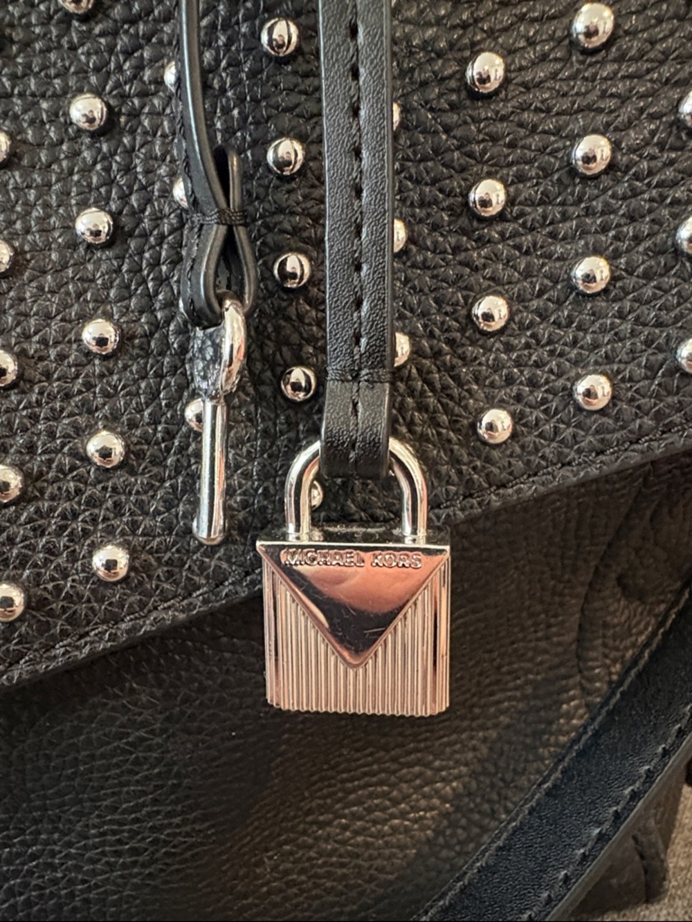🖤 Michael Kors Black Studded Leather Bristol Satchel 🖤 - Picture 2 of 16